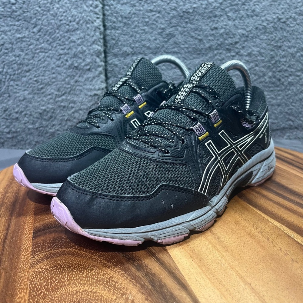 ASICS Gel Venture 8 Women's Black Pink Trail Running Rigid Shoes Size 8.5 - Picture 7 of 12